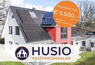 Modernes Einfamilienhaus mit Kapitänsgiebel und großem Garten in ruhiger Sackgassenlage