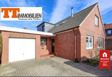 TT bietet an: Nordseeidylle in Hooksiel - großzügiges Einfamilienhaus; modernisiert, mit Garage und traumhaftem Garten!