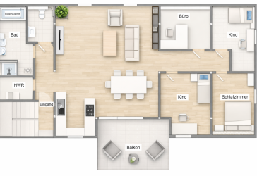 Erstbezug in idyllischer Ruhe, mitten in der Stadt - 5,5 Zimmer 129m² mit großem Balkon