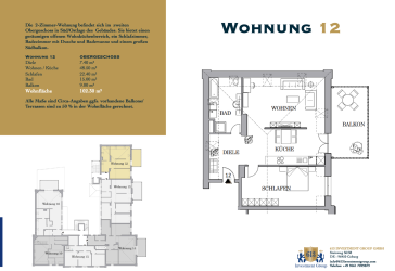 Exklusive 2-Zimmer-Loftwohnung mit Terasse in repräsentativem Sandsteinanwesen