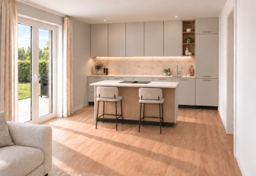 Moderne 3-Zimmer-Wohnung (KfW 40) mit Westbalkon im 2. OG in Bad Waldliesborn (Lippstadt)