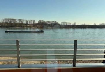 4-Zimmer mit unverbaubarem Rheinblick, saniert, hell, großer Balkon, Gäste-WC, neue Heizungsanlage, Abstellraum und Keller, Garage falls gewünscht