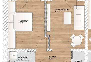 2 Zimmer Wohnung mit Nordbalkon