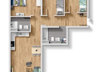 Moderne 4-Zi.-Wohnung im Erdgeschoss mit 2 Terrassen