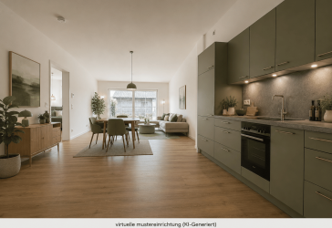 3 Zimmer-Erdgeschoßwohnung mit Terrasse u. Garten (KfW-40) in perfekter Lage