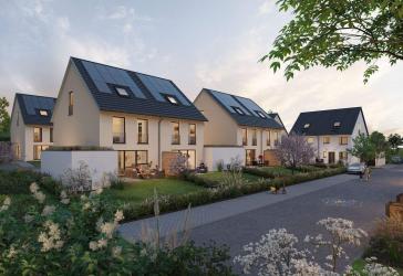 FAMILIENWOHNPARK MÜHLENGARTEN * Bretten-Stadtteil * Familienfreundliche Doppelhaushälften *Energiefreundlicher und nachhaltiger KFWG-Q-Standard *