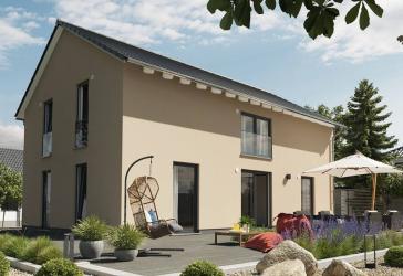 MODERNES LANDHAUS mit familienfreundlichem Grundstück und schon alles dabei. Massiv gebaut. 158 m². Individuelle Planung.