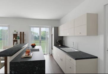 Provisionsfrei & familienfreundlich: Neubau-Erstbezug mit Wohnküche und 2 Bädern