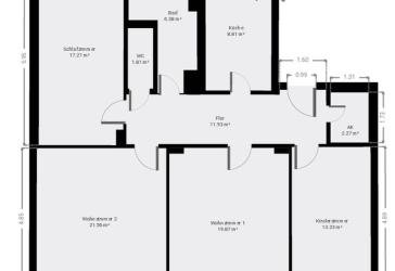 Großzügige 4-Zimmer-Wohnung (103 m²) mit guter Verkehrsanbindung in Freiberg