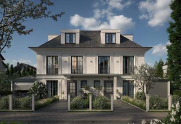 Neubau-Villenhälfte in klassischer Architektur I 50% VERKAUFT