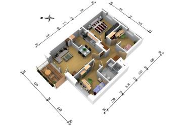 3,5-Zimmer-Wohnung mit Balkon