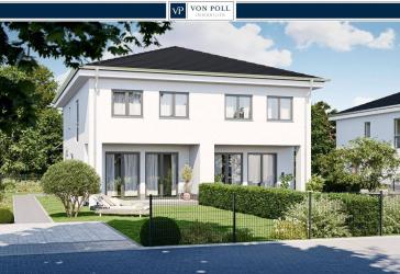 Moderne Doppelhaushälfte im Rohbau | Schlüsselfertige Übergabe nach Fertigstellung