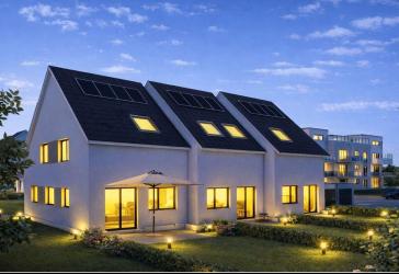 Neubau-Reihenendhaus in Rodgau-Dudenhofen - Effizienzhaus 55 mit Garten, Spitzboden & Ausbauoption