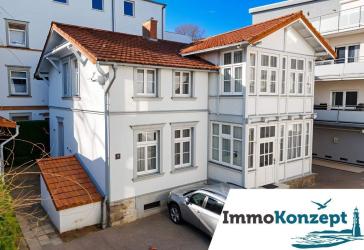 Historische Bädervilla in Heringsdorf - nur ca. 300 m zum Ostseestrand! Ca. 157m² Wfl & 8 Zimmer!
