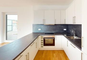 Exlusive 3-Zimmer-Wohnung mit EBK, Balkon und Dachterrasse