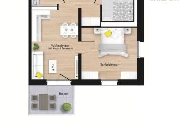 Neubau von 76 Wohnungen für Betreutes Wohnen im KfW EH40 QNG Plus Standard