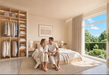 113,40 m² Wohnkomfort mit zwei Schlafzimmern, Büro und Terrasse - QNG ab 1,69 % p. a.