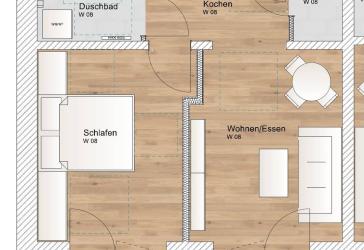 2 Zimmer OG Wohnung mit Südbalkon