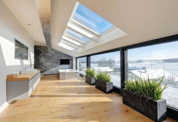 Privates Refugium mit Stil - energieautarke Luxusvilla mit Spa, Kamin und außergewöhnlicher Architektur