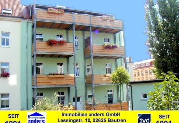 Moderne 3-Raum-Wohnung mit Balkon - gemeinschaftlichen Wiesengrundstück in Bautzen