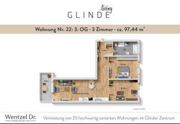 Ideal für Paare - attraktive 2-Zimmer-Wohnungen in Glinde-Wentzel Dr.