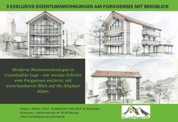 Exklusive Neubauwohnungen am Forggensee – Bergblick, Aufzug & Top Lage in Füssen