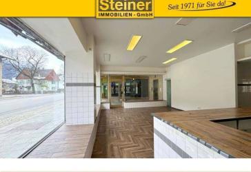 Laden ca. 150 m², Schaufenster, WC, Büro, Keller/Lager, Stellpätze am Hof