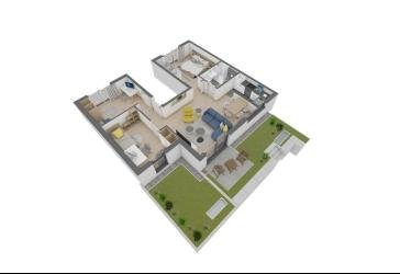 Attraktive 4 Zimmer-Wohnung im EG mit eigenem Garten
