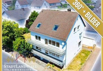 Attraktives Mehrfamilienhaus in guter Wohnlage von Rodalben mit zwei Garagen und großem Garten