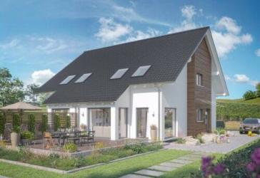 LivingHaus - individuell geplante Doppelhaushälfte in Remchingen mit modernem Komfort