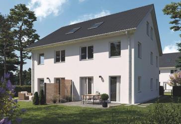 Schlüsselfertige Doppelhaushälfte in Fürth-Stadeln – modernes Familienwohnen mit Garten und KfW-55-Standard