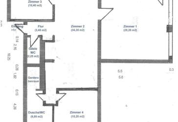 Bad Nauheim: Großzügige kernsanierte 4-Zimmer-Einheit mit Terrasse- Ideal als Wohnung, Büro, Praxis oder Studio