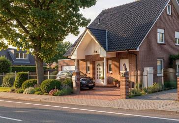 Freistehendes Einfamilienhaus mit Südgarten, großzügiger Garage & ausgebautem Dachgeschoss