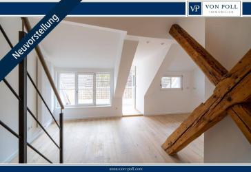 Exklusives Wohnen über den Dächern von Villingen: Kernsanierte Maisonette-Wohnung zur Miete