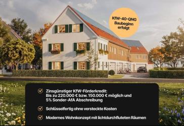 Reiheneckhaus Haus 1 KFW 40 QNG förderfähig bis 240.000€ KfW Kredit