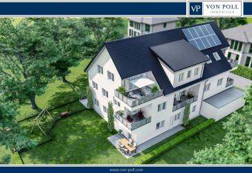 Neubau Erdgeschosswohnung | KfW 40 + QNG | ca. 117,81 m² | 3ZKB | Garage | PROVISIONSFREI