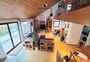 RUHIGE 2.REIHE-LAGE! Riesige 4,5 Zi.-Maisonette-ETW TG,EBK,Balkon,XL-Hobbyraum, 2 Keller,Gem.Garten