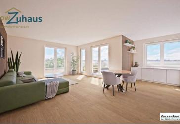 Blick ins Naturschutzgebiet - Dachgeschosswohnung mit umlaufender Terrasse - Neubau - Erstbezug -provisionsfrei