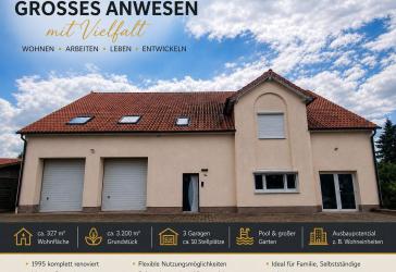 Großzügiges Mehrfamilienhaus mit 3.200 m² Grundstück und Pool