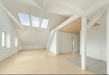 Lichtdurchflutetes Dachgeschoss mit Galeriecharakter, Balkon und zusätzlichen Spitzboden (30 m²)