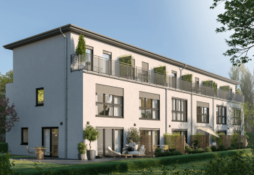 Effizienter Neubau in Hamburg-Meiendorf: Premium-Endreihenhaus mit Garten, Dachterrasse & Carport