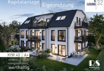 Ideal zur Kapitalanlage: NEUBAU-1-Zimmer-City-Apartment mit Terrasse und privatem Gartenanteil