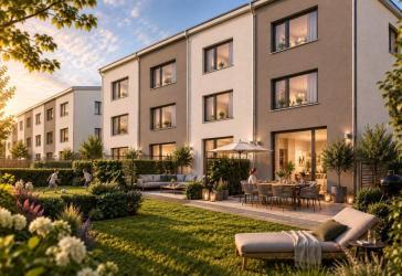 KfW-55: Neubau-Reihenhaus 130 m² in Wiesbaden: Familienfreundlich, modern & wertbeständig