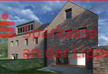 Werne-Dornberg: zukunftsorientierte Neubau Doppelhaushälfte mit Sonnengarten in Premium Qualität