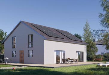 Exklusives Neubauprojekt: Wohngesundes BoHolz Haus mit Einliegerwohnung in schöner Randlage von Starzach-Sulzau
