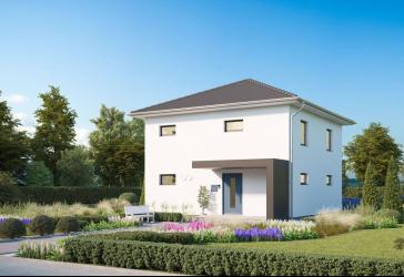 Stadtvilla mit Walmdach, projektiert nach Kundenwünschen