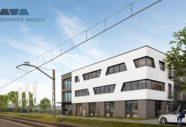 Zukunftsweisende Bürofläche im Neubau 'Güterbahnhof Malsch'