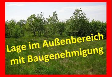 Baugrundstück mit Baugenehmigung im Außenbereich, Ausblick unverbaubar,Objekt Nr. 6 6 1 37