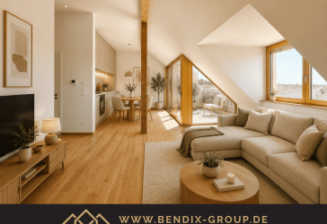 Lichtdurchflutete 4-Zimmer-Wohnung mit Loggia im DG I Blick zum See I 2 Bäder I Hochwertige Ausstattung