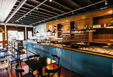 Neubau-Gewerbefläche mit 123 qm bis 325 qm für Systemgastronomie, Bäckerei, Café